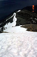 the trail back from the summit