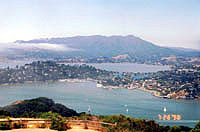 view of Tiburon from Mt. Livermore