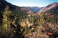 view back into valley from High Trail