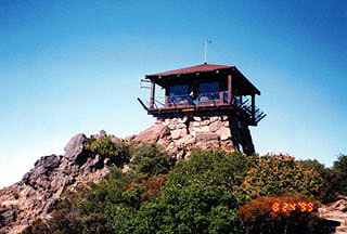 ranger station on top of Mt. Tam
