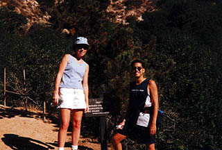 Kellie and me at junction to First Water