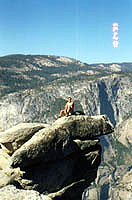 me sitting out on Glacier Point