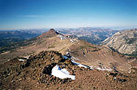 view of Stanislaus Peak from near the summit of Sonora Peak